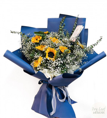 Sunflowers-in-blue