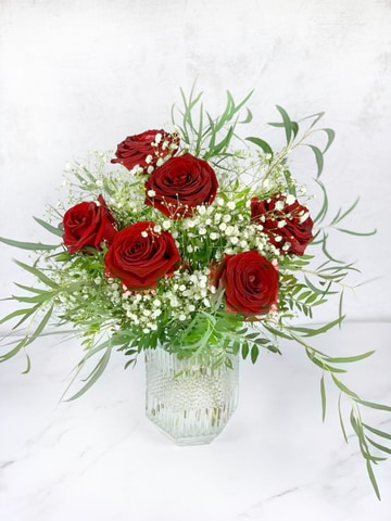 Rose gyp classic vase