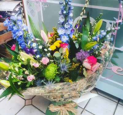 Sapphire garden bouquet