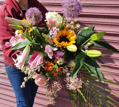 Painted summer bouquet