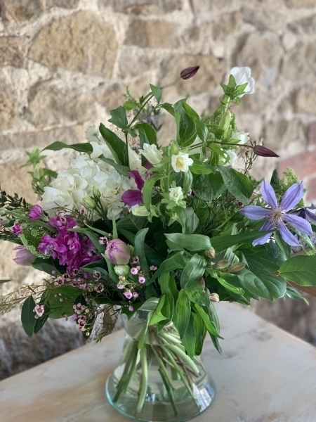 Seasonal vase arrangement