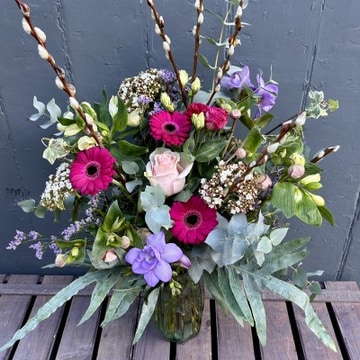 Iona vase hand tied