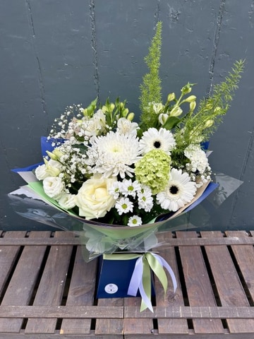 Hand tied ivory creams