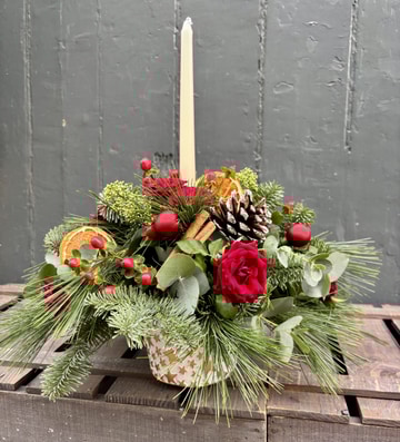 Candle table arrangement
