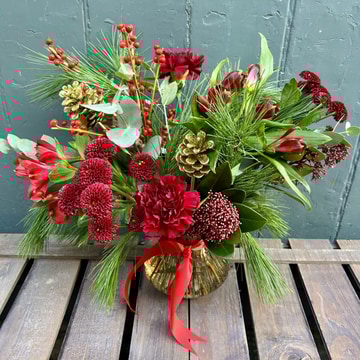 Berry red arrangement