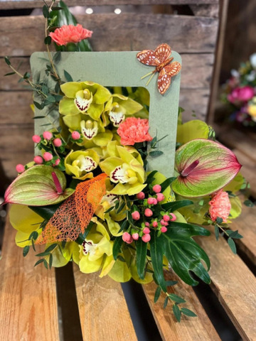 Orchid butterfly gift box