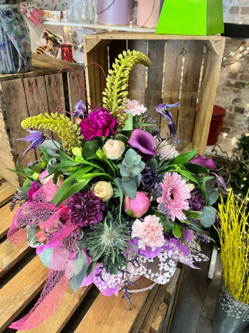 Amethyst bloom hatbox