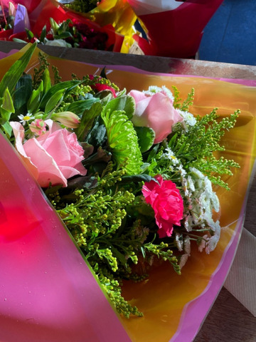 Gift wrap of flowers