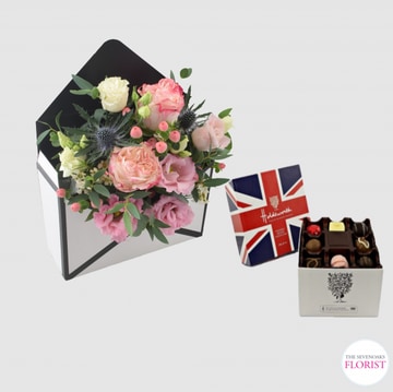 Flower envelope chocs