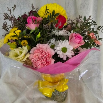 Cotton candy hand tied