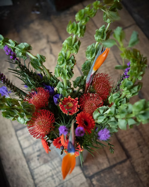 The vibrant arrangement