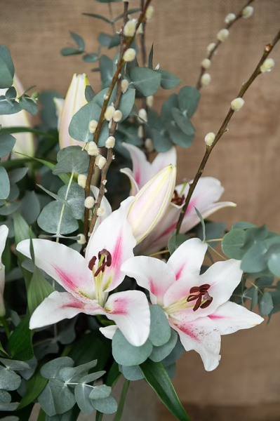 The lily wrap arrangement