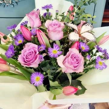 Roses and tulips
