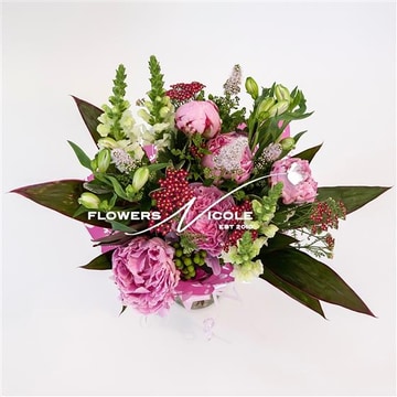 Seasonal peony bouquet
