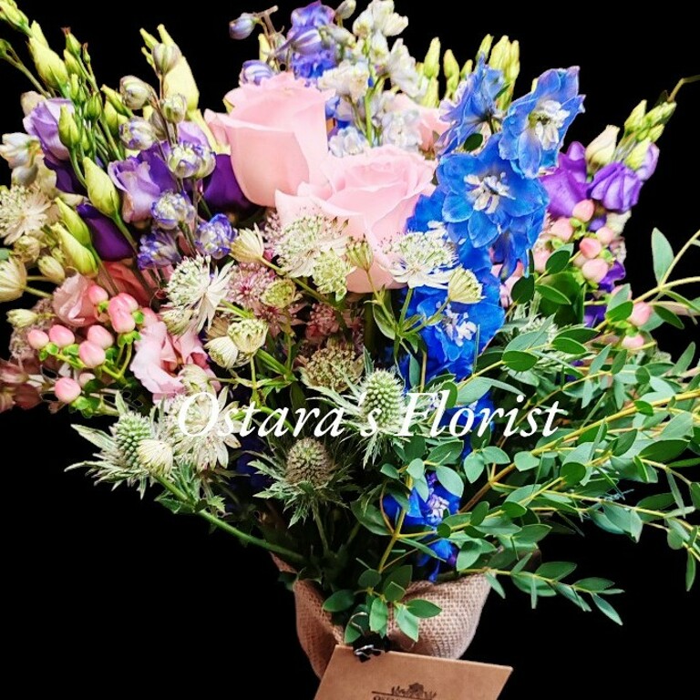 Sent with love hand tied bouquet