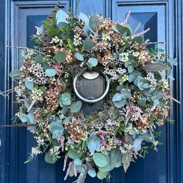 Fresh spring wreath