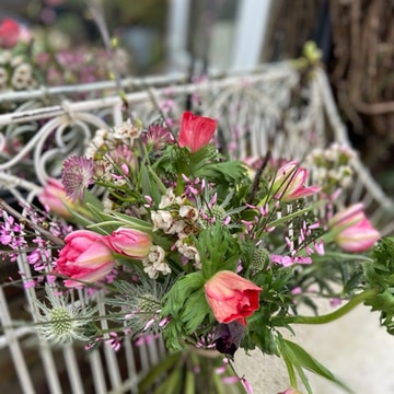 Seasonal spring hand tied