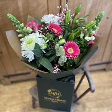 Pink blossom bouquet
