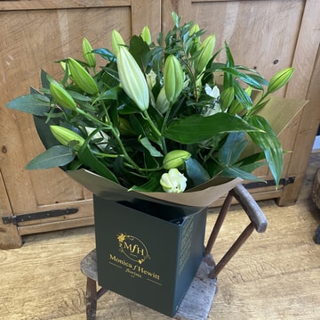 Lily aqua bouquet