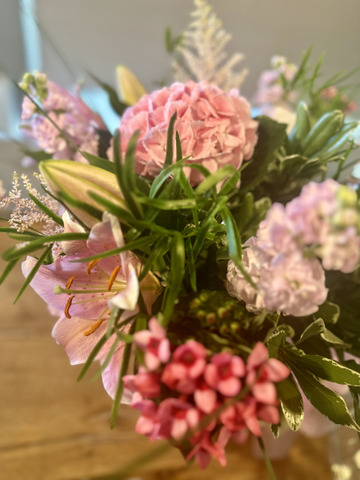 Pink whisper bouquet