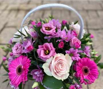 Pink blush basket