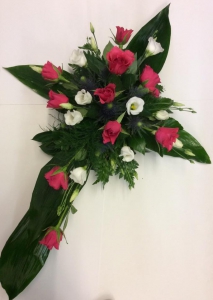 Cross funeral tribute