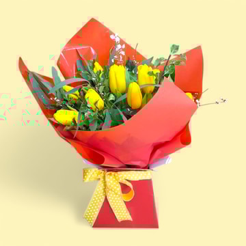 Easter tulip bouquet