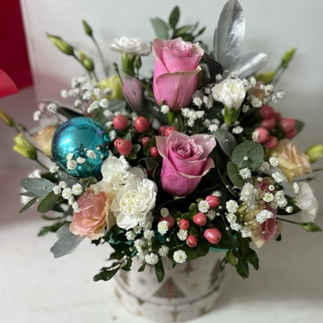 Pink christmas hat boxs