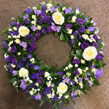 Lavender-ivory wreath
