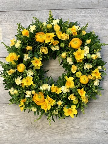 Wreath yellow flowers