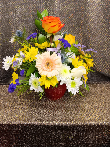 Golden glow pot