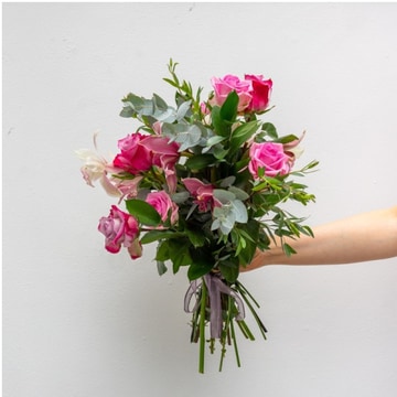 Rose and orchid bouquet