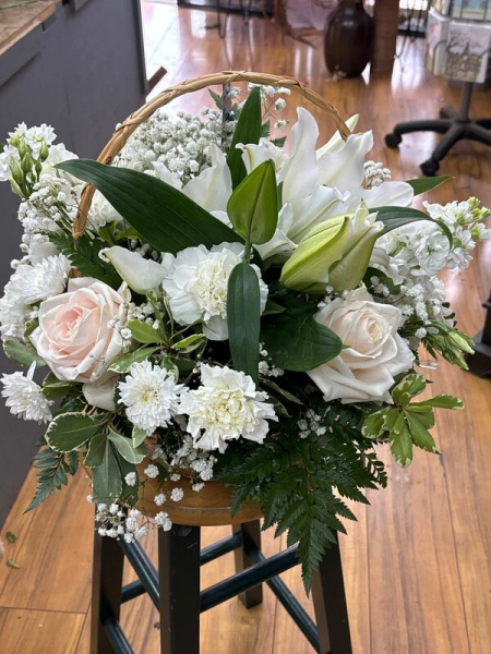 Whites and greens basket