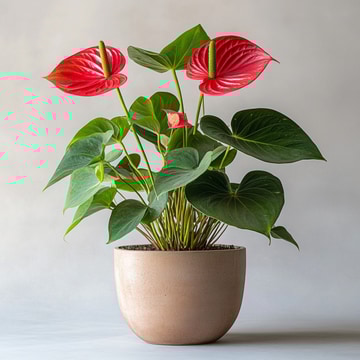 Anthurium red plant