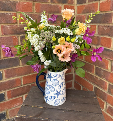 Blue shell jug