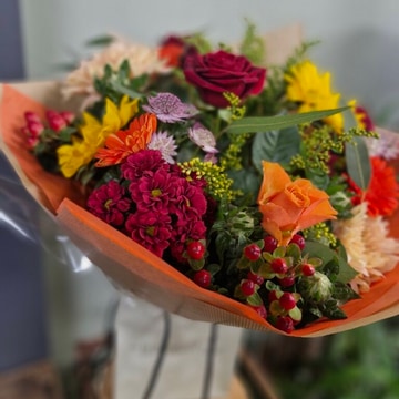 Autumn burts bouquet