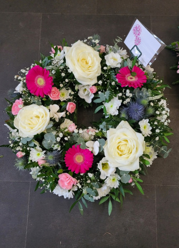 Florist choice wreath