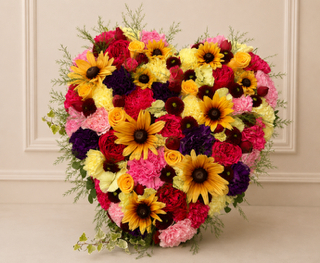 Flower filled heart