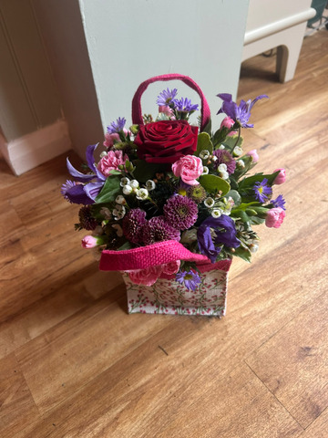 Floral gift bag