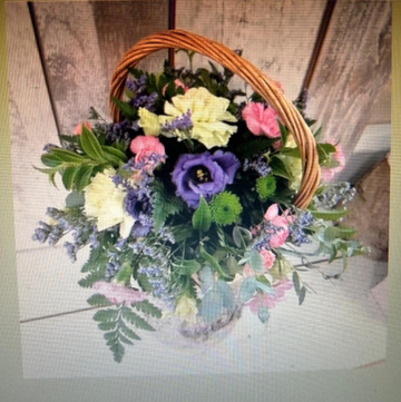 Rustic meadow basket