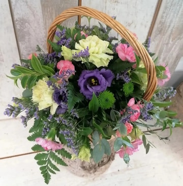 Rustic meadow basket