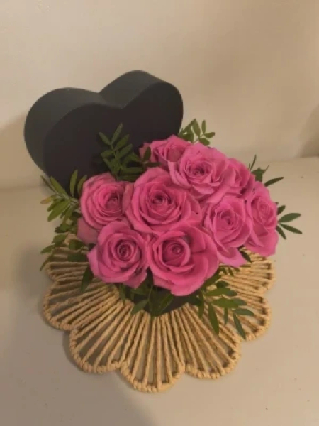 Rose heart box