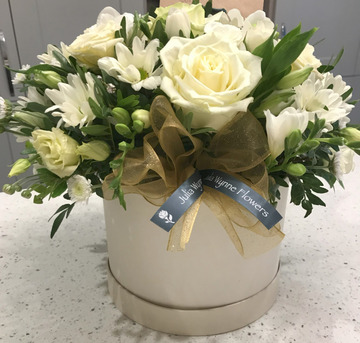 Ivory hat box