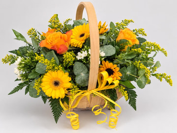 Golden glow basket