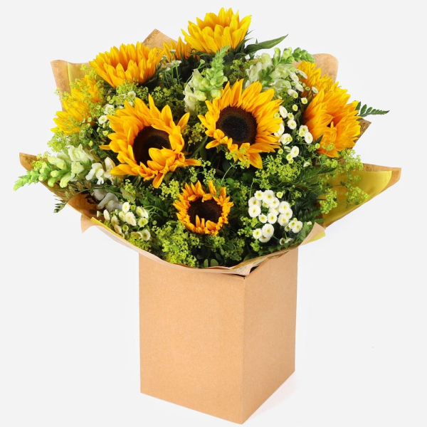 Sunflower hand tie
