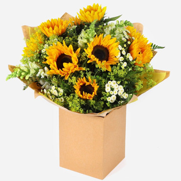 Sunflower hand tie