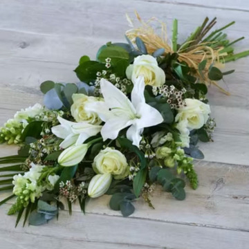 White lily-rose sheaf