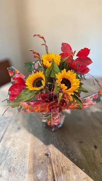 Sunflower autumnal glow