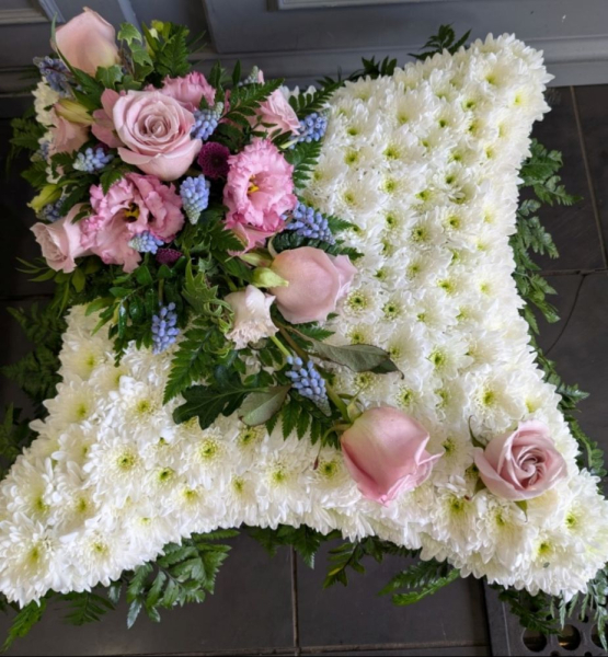 Pink and lilac cushion