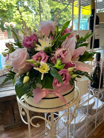 Pink opulence hat box